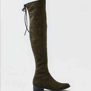 Olive over the knee boots from American Eagle. NWT